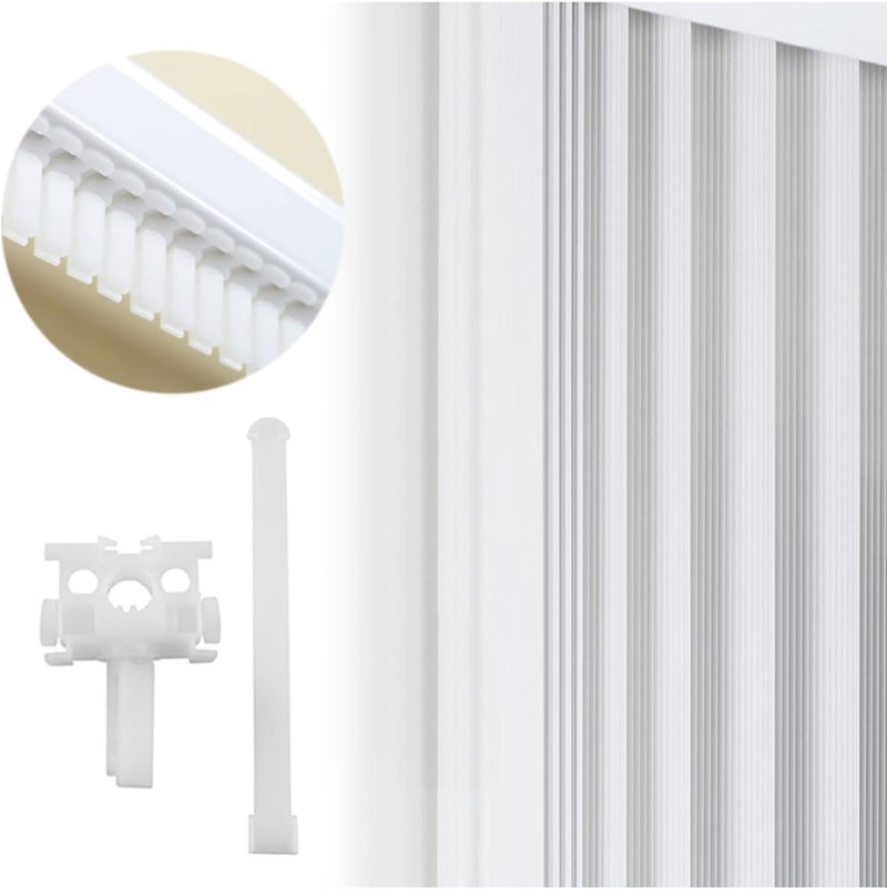 AXLIZER 10PCS Vertical Blind Repair Carrier Repair Bracket Vertical Blinds Repair Kit Blinds Replacement Parts, White - Image 2